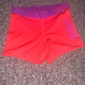 Size small red nike pros, barely used